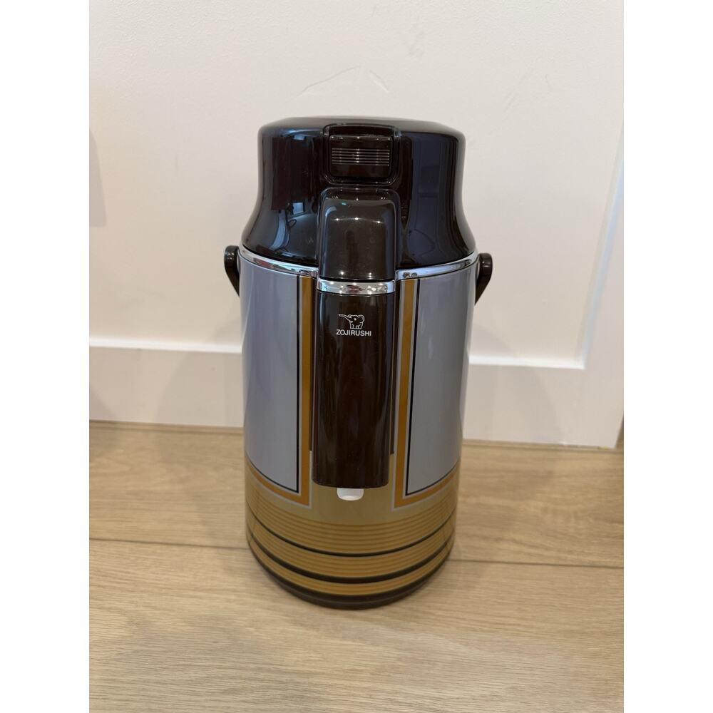 Vintage Zojirushi Air Pot Beverage Pump Dispenser, 1980s 2.2 liters Japan made